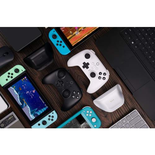 8bitdo Ultimate Bluetooth Controller with Charging Dock, Wireless Pro Controller for Switch, Windows, and Steam Deck (White)