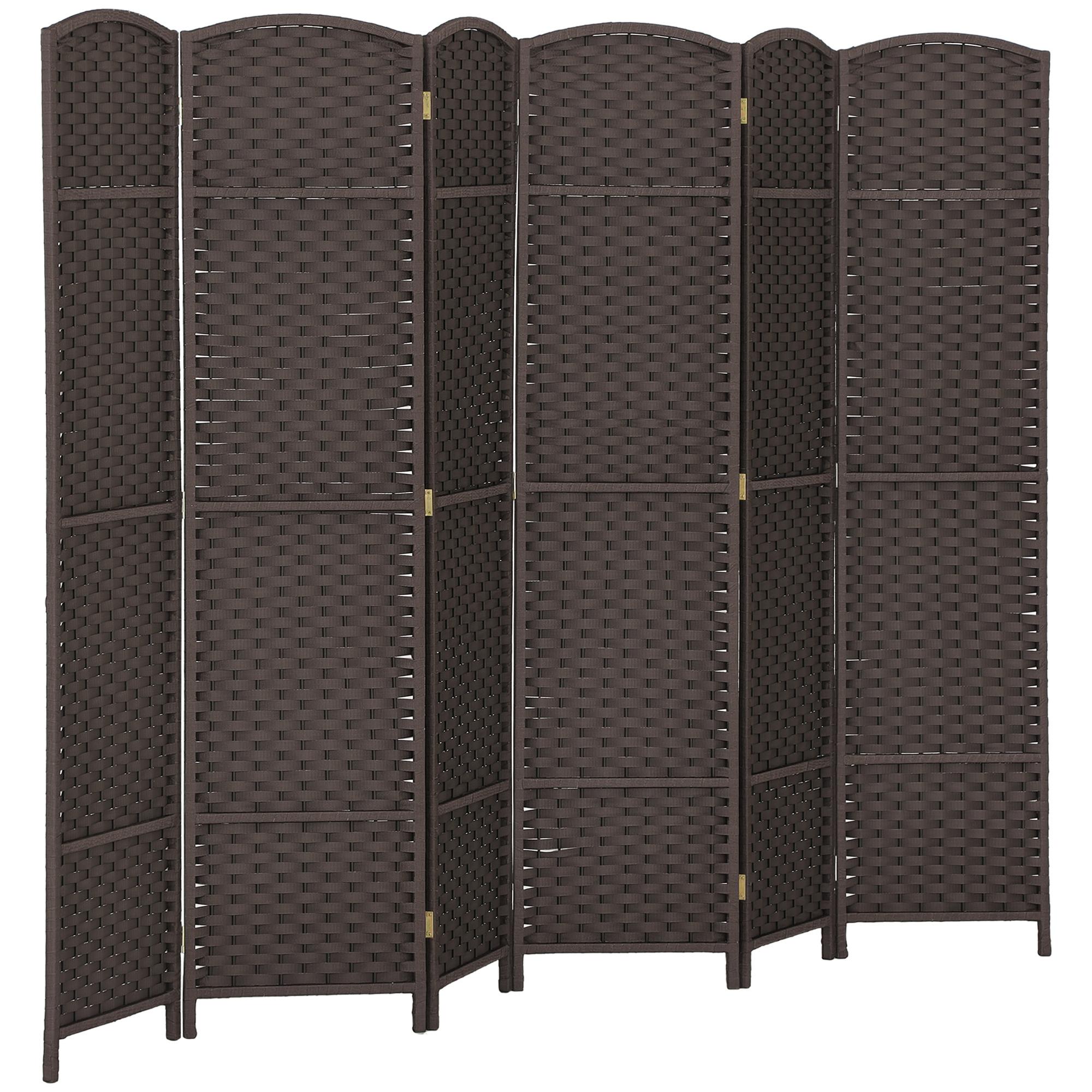 6-Panel Room Divider, Foldable Privacy Screen