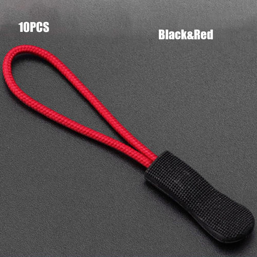

10pcs Zipper Sliders Pull Puller End Fit Rope Tag Fixer Zip Cord Tab Replacement Clip Buckle Travel Bag Suitcase Tent Backpack