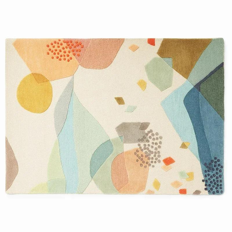 Cute Cartoon Baby Crawling Mat Rectangle Home Carpet for Living Room Bedroom Decor Non Slip Rug Indoor Outdoor Decorative Rugs