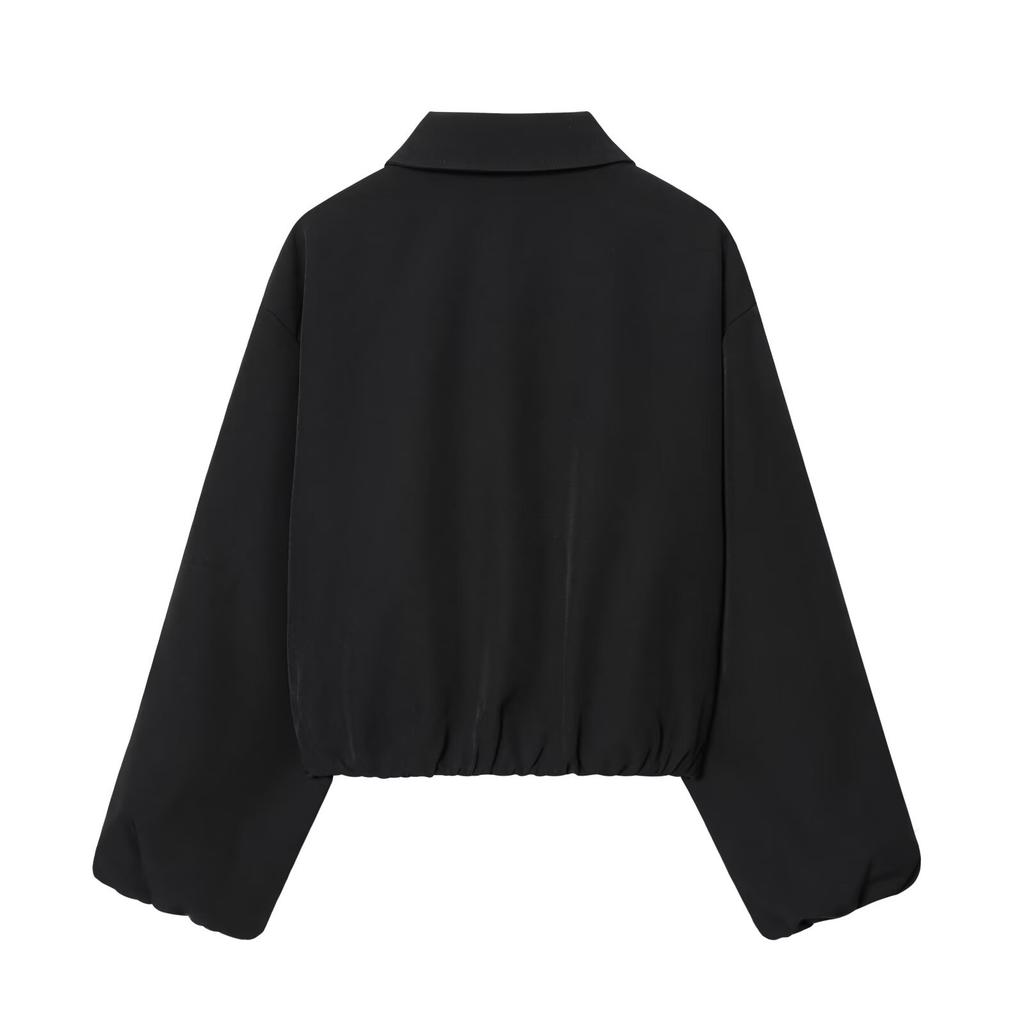 European and American style, new women's clothing, fashionable, casual zipper fluffy jacket 8372246