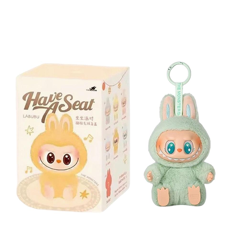 

Персонажи аниме Макарон Лабубу с сиденьем Серия Виниловый кулон Плюшевая кукла Милый монстр Реплика Подарок на день рождения