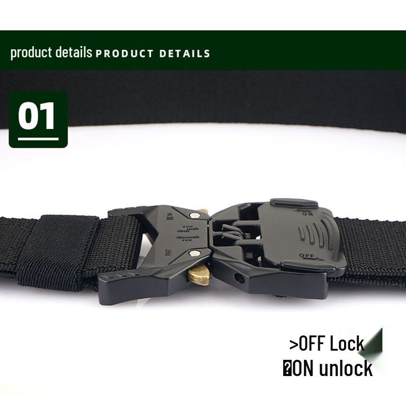Men's Tactical Braided Nylon Elastic Belt
