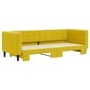VidaXL Daybed with Trundle Bed Yellow 80x200 Cm Velvet 3196689