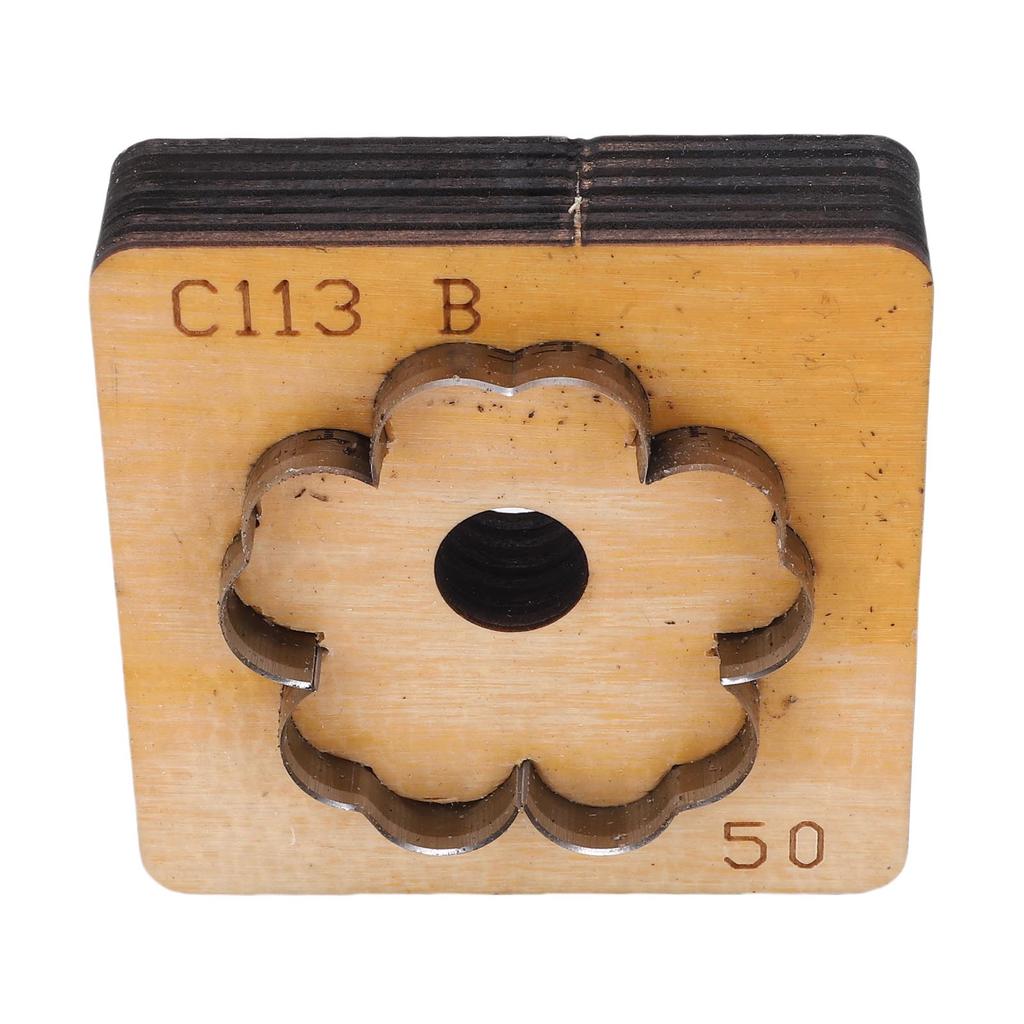 Flower Leather Cutting Die Carbon Steel Leather Craft Punching Mold for Keychain Bag Decoration