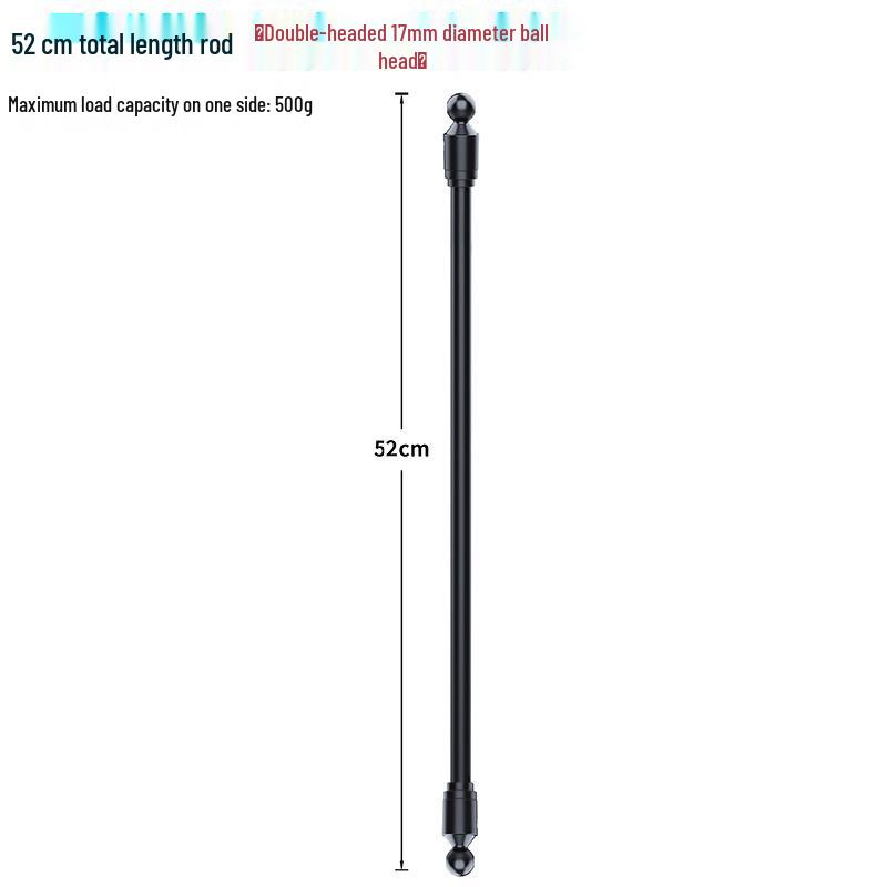 17mm Dual Ball Head Phone Holder Extension Rod Adapter