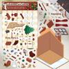 Miniature World Christmas 3D Scene Stickers – Fun, Decompressive Christmas Gift