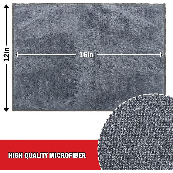 AIDEA Microfiber Cleaning Cloth 24 Pack, Microfiber Towels For Cars, Soft & Absorbent Cleaning Rags, Premium Lint Free Shop Towels For House,