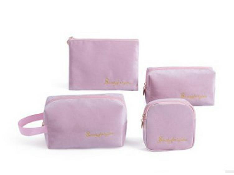 Kosmetik-Flanellbeutel-Set aus Samt: Handliche Aufbewahrung für Make-up, Lippenstift und Reise-Toilettenartikel