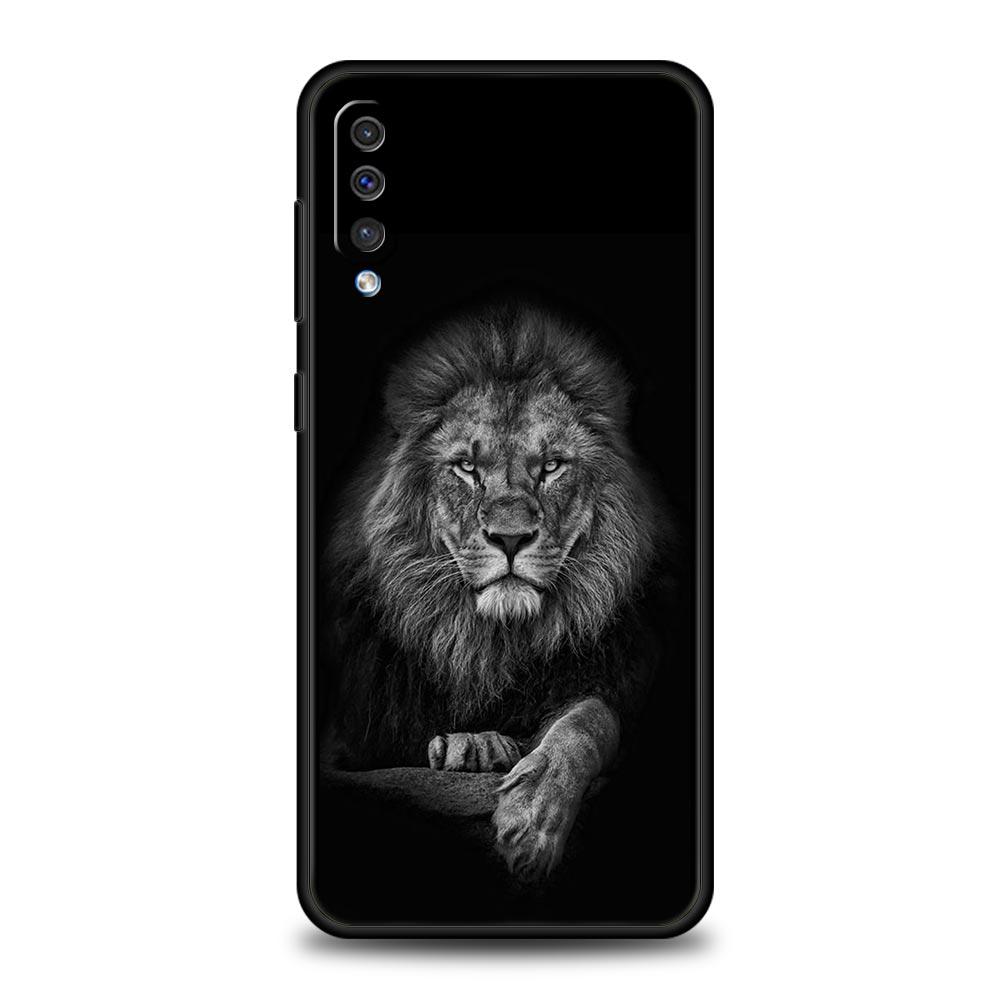 Lion Wild Animals Phone Case For Samsung A54 A52 A24 A14 A50 A72 A70 A30 A40 A20S A20E A02S A12 A22 A34 A42 A32 5G A04s Cover