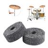 8 Pcs Drum Cymbal Felt Pads Set Replacement Parts Black Accessory