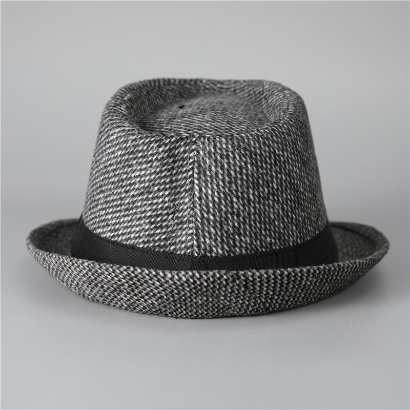 Hat Men's Spring and Autumn Top Hat Men's Hat Winter Wool Warm Autumn and Winter Jazz Hat Winter Hat