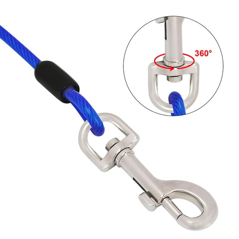 300cm Dogs Leash for Large Dog Walking Leash Rope Heavy Duty Extending Dog Leash Rope with Shock Absorbing Spring