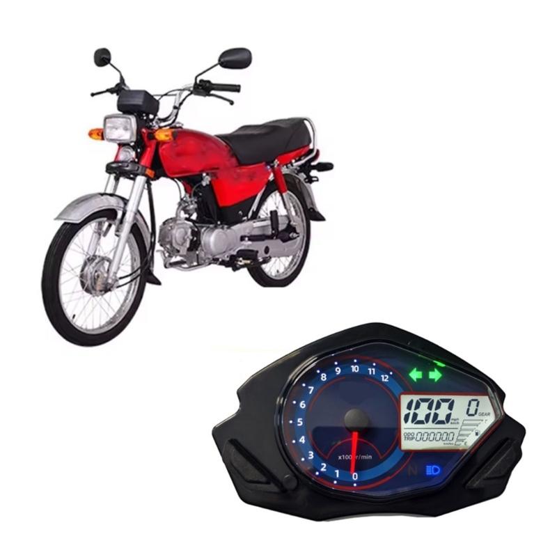 Waterproof Motorcycle Dashboard with LED Illumination Offering Fuel Monitoring Speed Alert and Design For FT250 TS250CC Riders