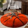 Flame Sphere Energy Round Carpet Chair Cushion Round Entryway Rug, Soft Round Rugs for Living Room, Bedroom, Circle Carpet Decor Gifts