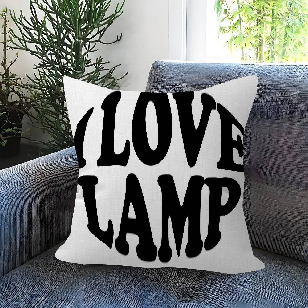 Anime Lamp Band Classic Pillow Cushion Cover Pillowcase Living Room Sofa Home Decor