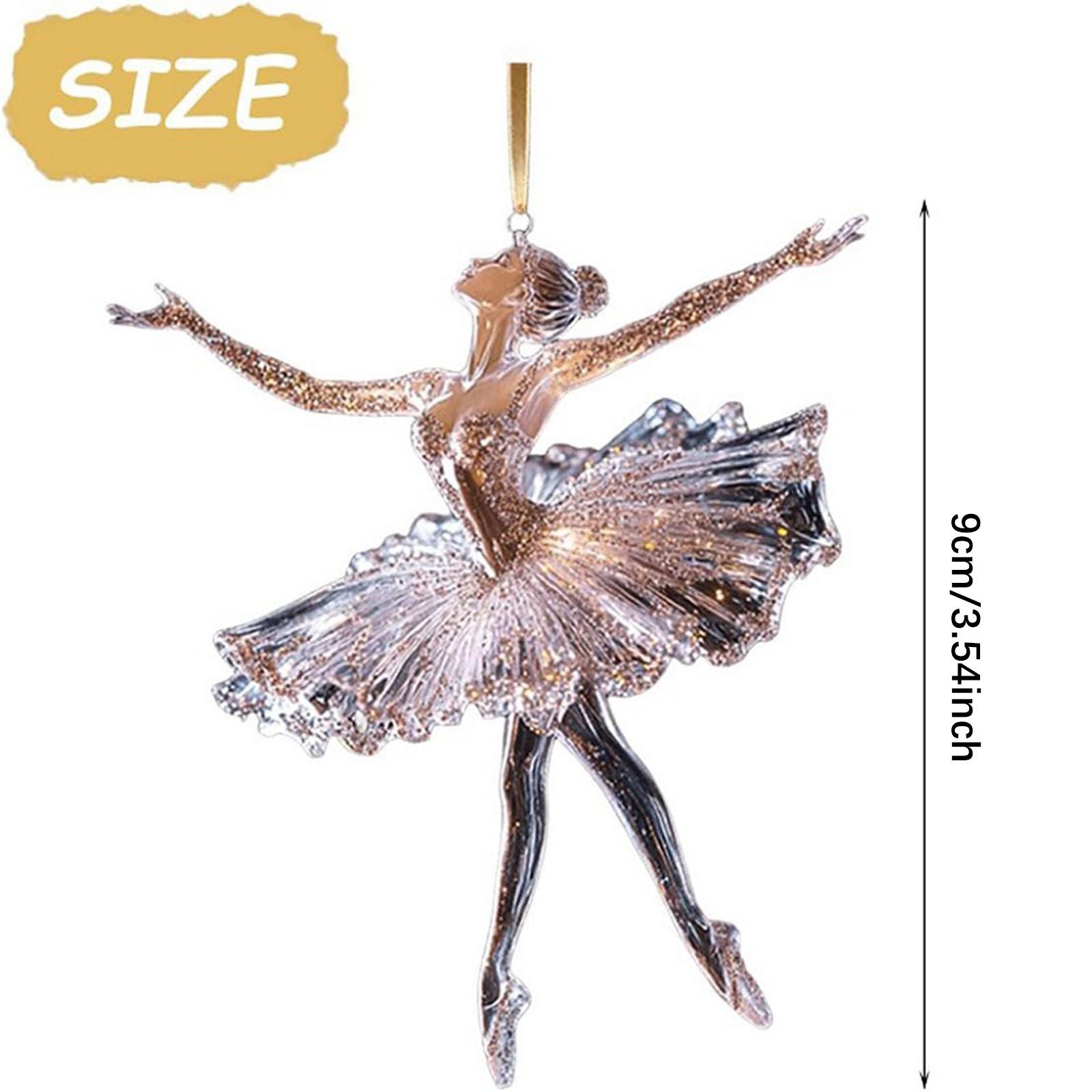 

Christmas Tree Decoration 2D Glittering Ballerina for Party Fireplace Clear Decorative Baubles Festival New Year різнокольоровий
