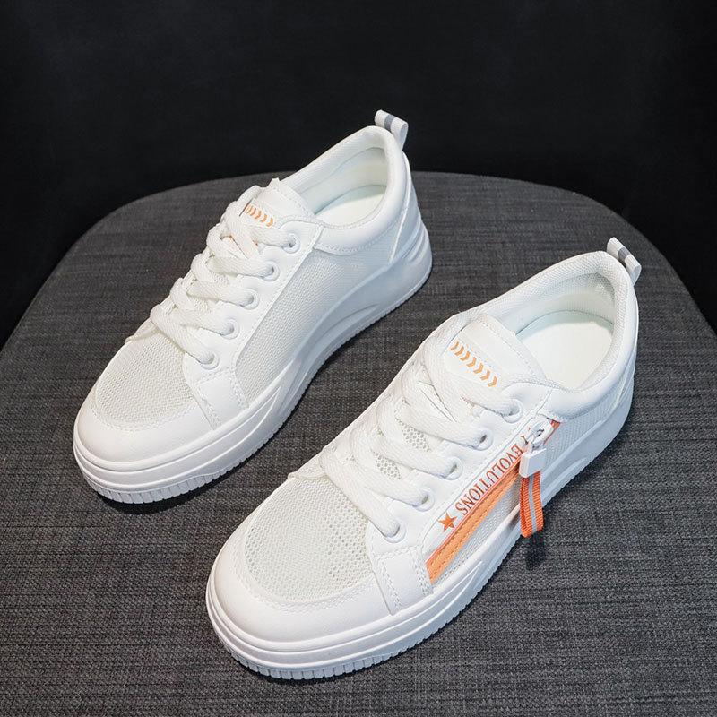 2025 spring and autumn new white shoes women's versatile sports and leisure dad shoes board shoes ins tide explosion Internet celebrities