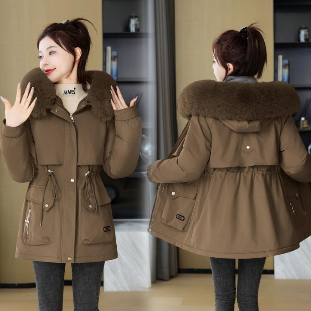

New down padded jacket women s short Korean version loose large size padded jacket trendy 3XL 155-82.5 kg темно-коричневого