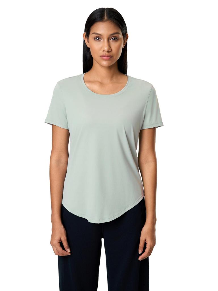 Women's Spring-Summer Yoga Short Sleeve T-shirt - Casual, Breathable, Loose-Fit for Running and Fitness