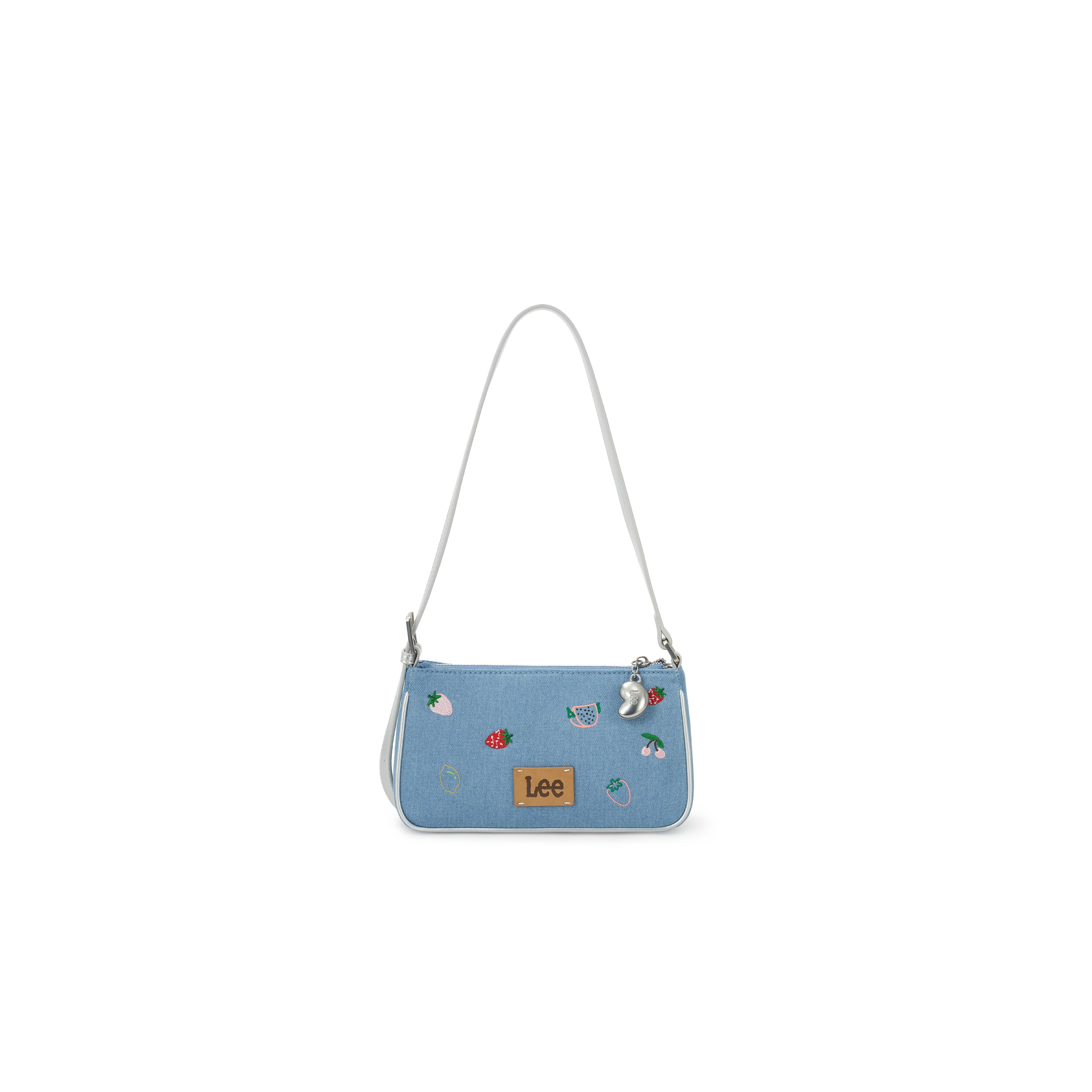 

New Lee PU, Textile Mixture Shoulder Bag Regular Women s Light Blue LE250206M-502 21*6*12.5CM