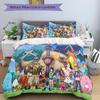 Pokmon Anime Adventure Printed 3pcs Bedding Set Soft Microfiber 1 Duvet Cover And 2 Pillowcases Home Bedroom Decor Xmas Gift Q1137