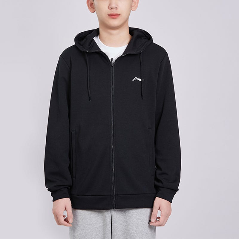Li Ning Jackets Men's Black Hooded Moderate Other AWDTD73-1