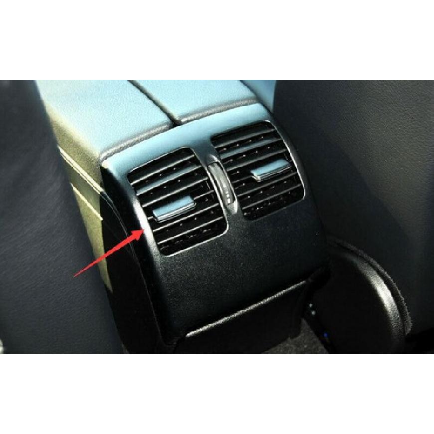 Silver Titanium Back Row Air Outlet Vent Cover Trim For Benz 2007-2014 C-Class