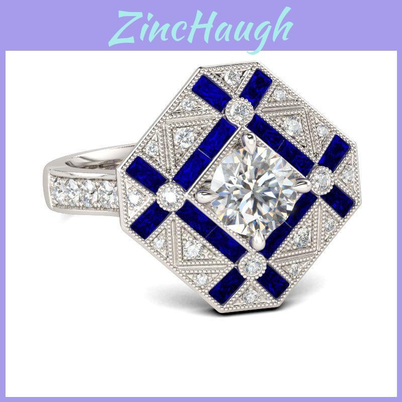 Exquisite White Gold Filled Women Jewelry Cz Wedding Engagement Rings For Special Occasions