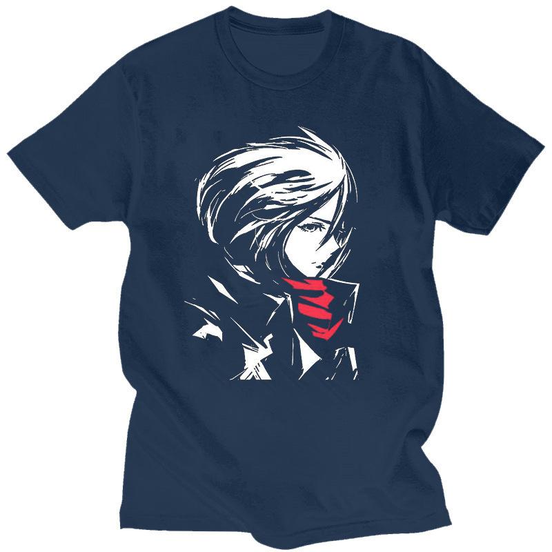 Japanese Anime Attack On Titan Men's T-shirt, Fashionable Short-sleeved Pure Cotton Personalized T-shirt for Men