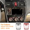 Carbon Fiber Air Vent CD Raido Panel Car Interior Accessories Cover Sticker For Subaru Impreza 2012—2016 XV Crosstrek 2013—2017