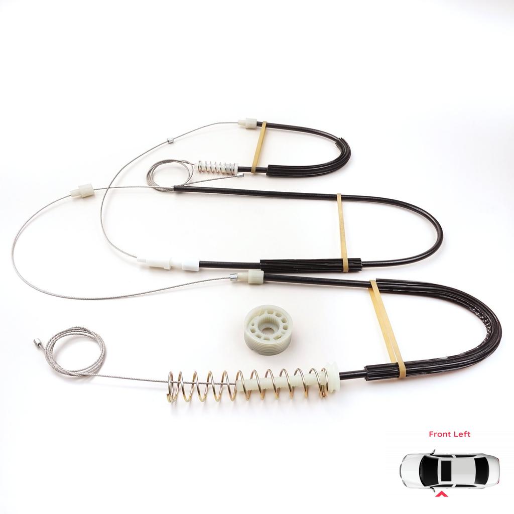 EWR5172 Window Regulator Repair Kit Left for VW EOS 1F7 1F8 2006-2015  2-Door Coupe Convertible CC 1Q0837461