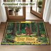 Crystal Velvet Square Rug Custom NameThe Gruffalo Pattern Non Slip Home Floor Decor Rug