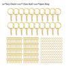 Screw Pins Eye Metal Bulk Split Key Ring Set For Diy Resin Keyring Art Craft