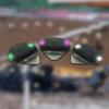 LED Light-Up Bakelite Guitar Pick with Replaceable Battery for Fingerstyle Players