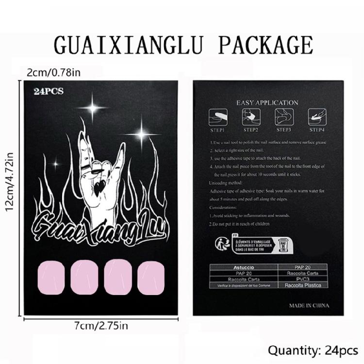 24 Pezzi Rosa Bianco Unghie Artificiali Press On Unghie Medie Lunghe Quadrate Unghie Finte Copertura Totale Unghie da Incollare per Matrimonio