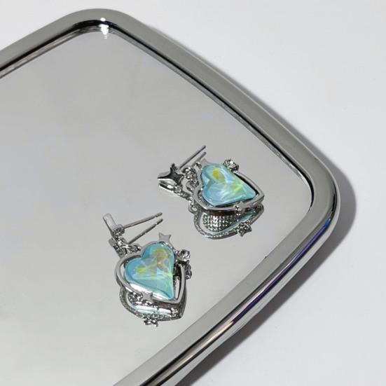 1 Pair Stud Earrings Rhinestones Dressing Up Decorative Chic Women Wedding Party Drop Earrings Jewelry Accessories