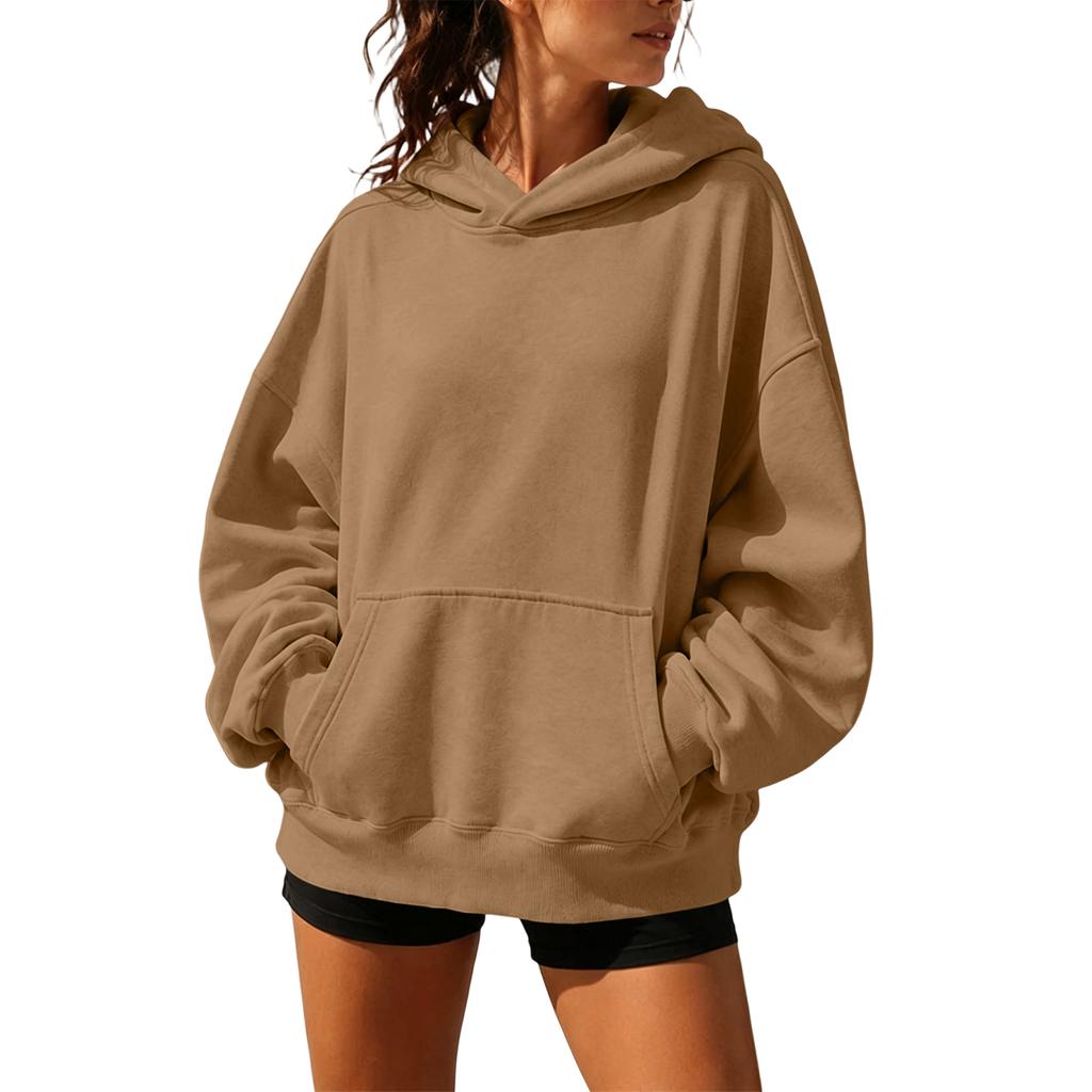 Women's Long Sleeve Neck Pullover Hoodie for Casual Daily Wear