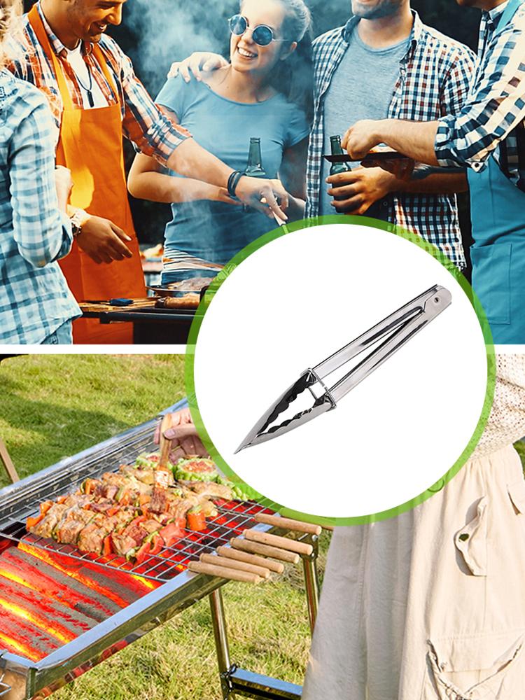Thick Stainless Steel Portable Slot Grill Collapsible BBQ Grill Folded Camping Barbecue Grill for Travel Party Large Cooking