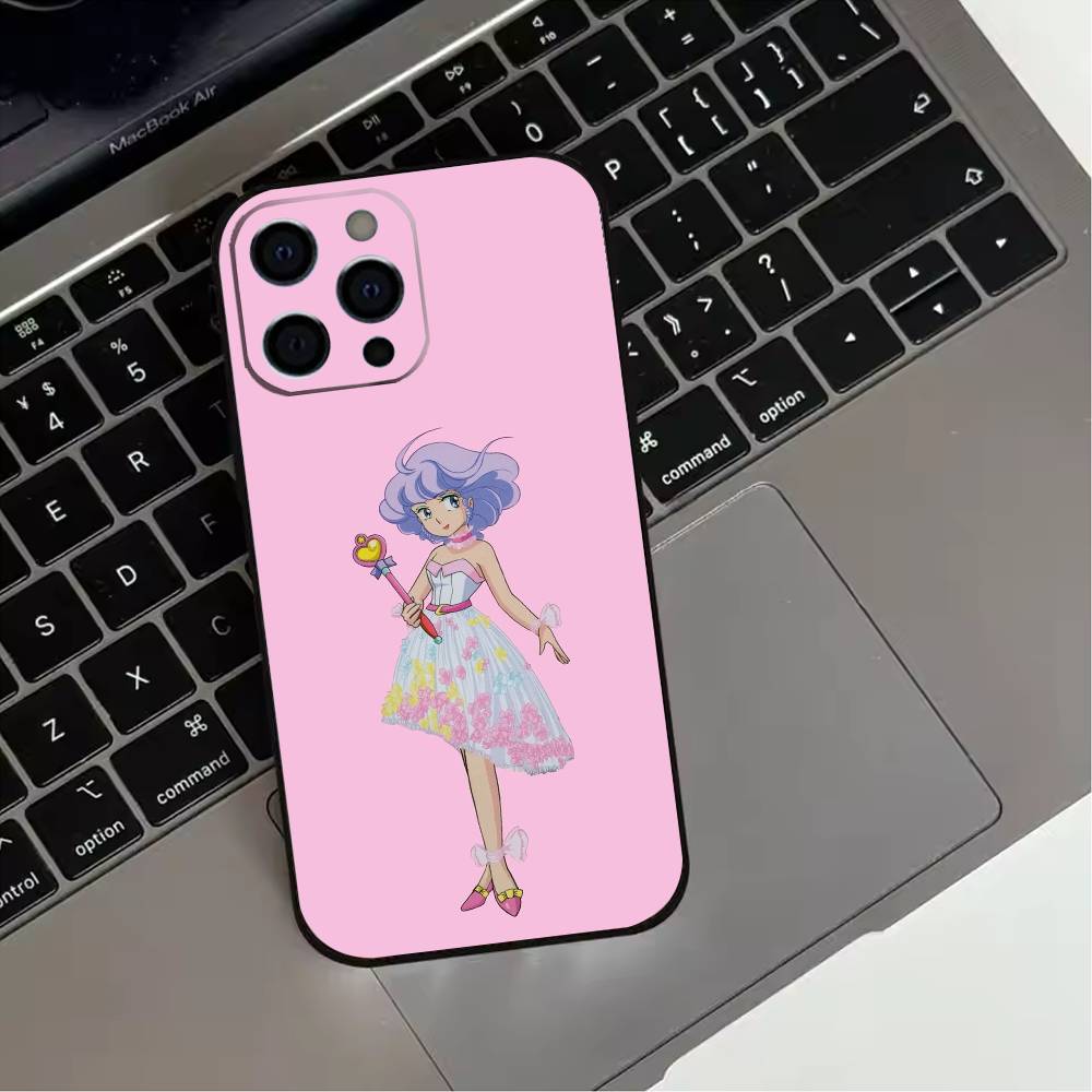 

C-Creamy M-Magic Mami Phone Case For iPhone 17,16,15,14,13,12,11 Plus,Pro Max,XS,Soft Silicone Black Cover iPhone17PRO
