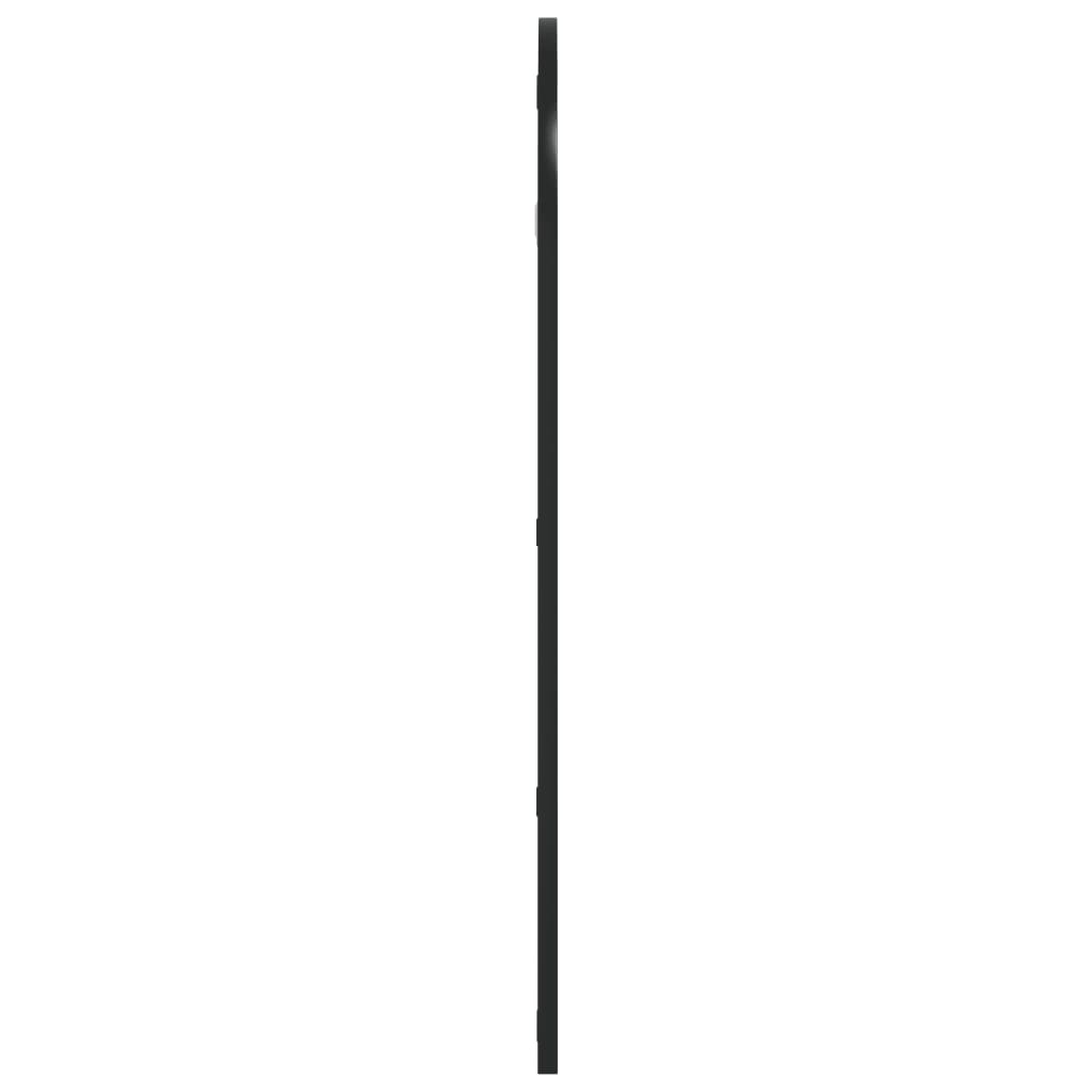Wall Mirror Black 40x80 cm Curved Iron