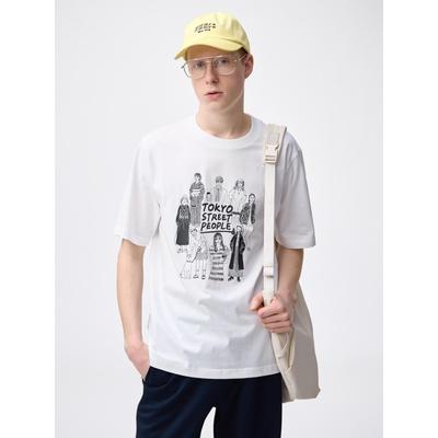 GU by Uniqlo Grafisches T-Shirt Qoonana