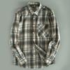 High-Quality Export Factory Surplus Autumn and Winter Men's Plaid Long-Sleeve Shirts, Comfortable Plus-Size Men's Shirts, Trendy Tops