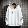 Men's Fall and Winter Large Size Hooded Pullover Warm Padded Thickened Sweater