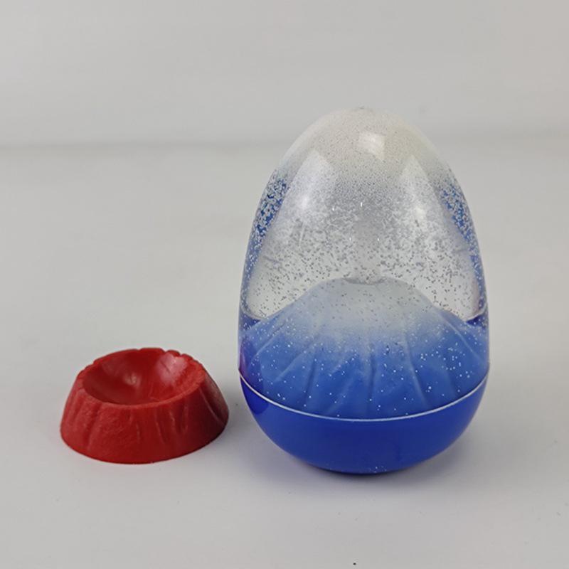 Volcanic Eruption Eggshell Oil Drip Ornament with Base - Hourglass Home Decor Gift