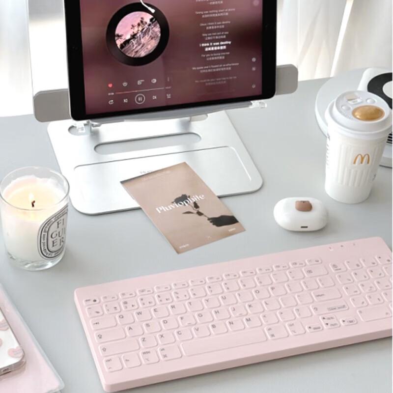 Double Shell C96 Pink Tri-Mode Silent Membrane Keyboard
