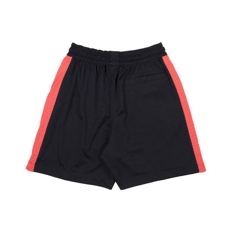 Air Jordan Mesh Mid-Rise Lockere Sportshorts Asien-Version Herrenshorts Schwarz Rot AR8400-010