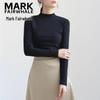 Women's Cotton Mock Neck Long Sleeve T-Shirt