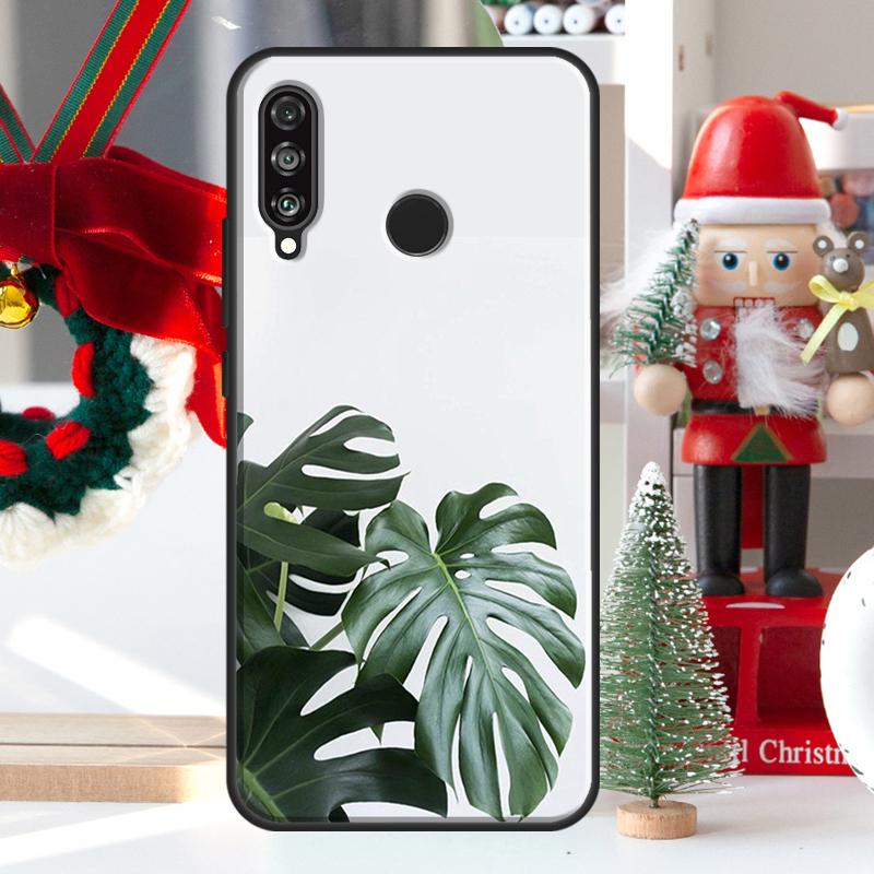 Leaves Monstera Green For Huawei Nova 12i 11i 8i 12s Y73 Y72 Y61 Y91 Y90 Y70 Y60 9 10 SE P60 Pro P30 P40 Lite Case