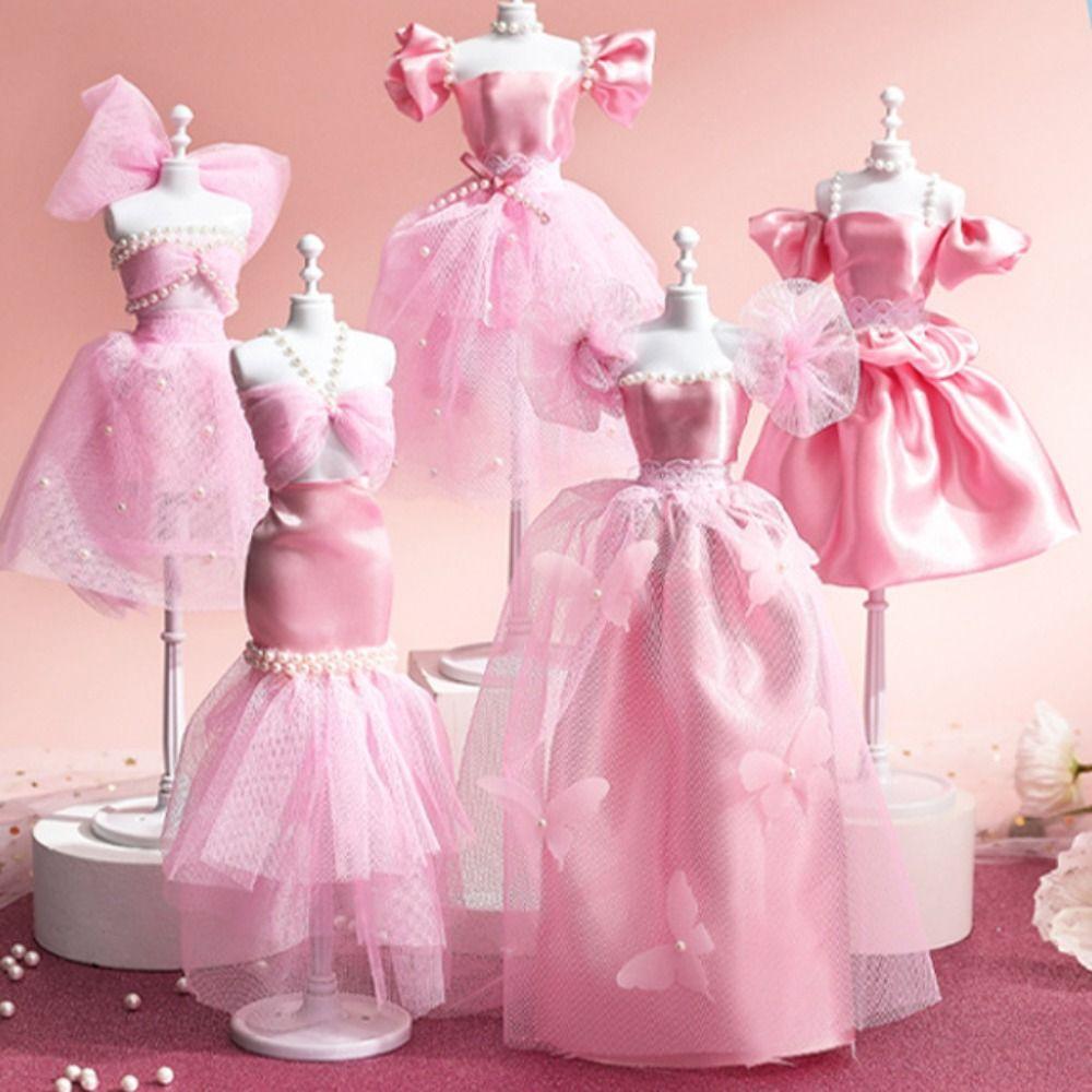 DIY Puppenkleidungs-Set Rock Puppenkleid Material Prinzessin Spielzeug Outfit-Set DIY Spielzeug